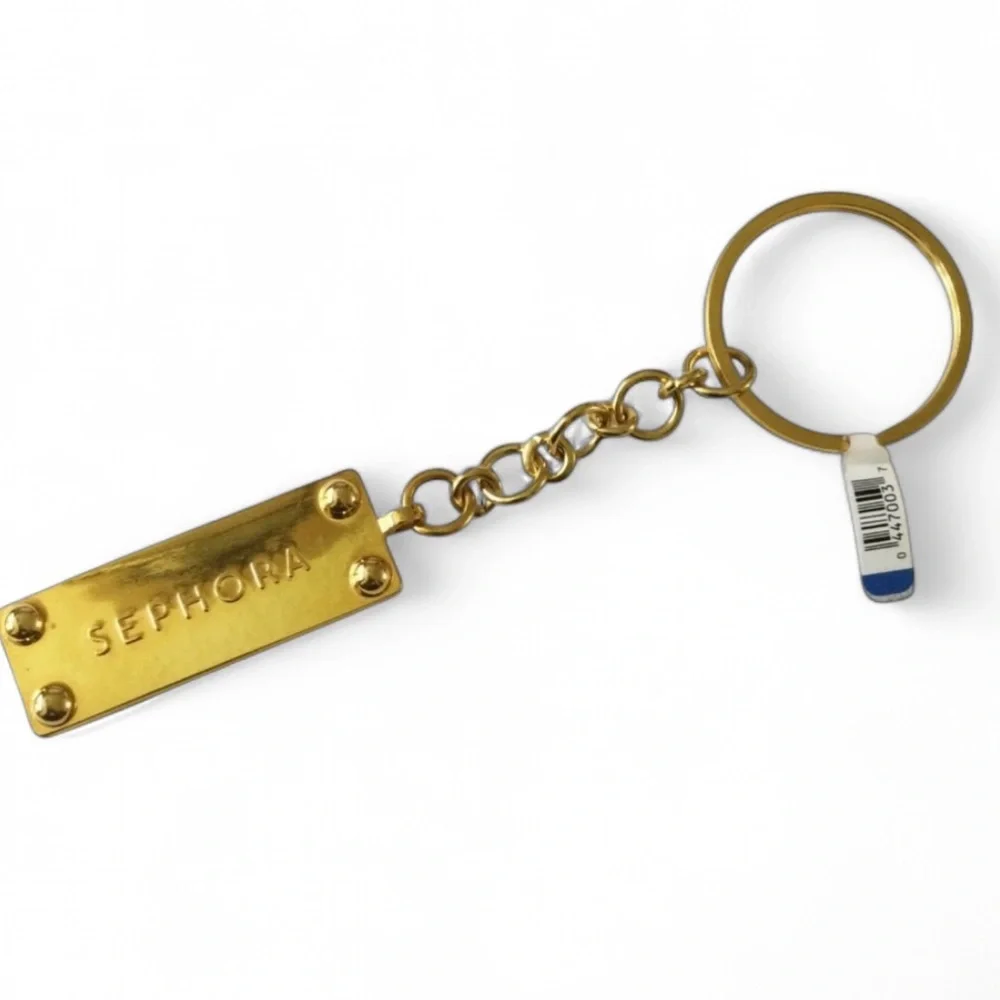 SEPHORA Gold Logo Keychain Bag Charm - Heavyweight Luxe Accessory - NWT